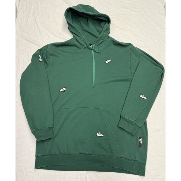 Adidas Originals Undeniable Dark Green Sweatshirt Pullover Hoodie Mens XL - Picture 1 of 7